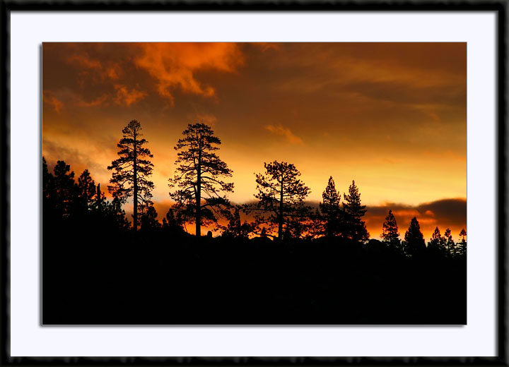 Sunrise at Buck's Beach, Lake Tahoe, California, (C) 2004, Bill Langton's Fine Art Photography