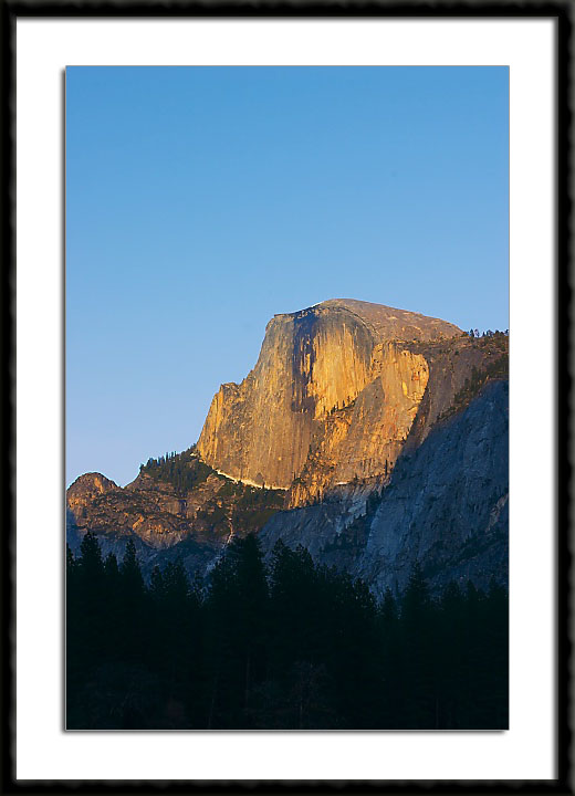 Last Light on Half Dome, Yosemite National Park, (C) 2004, Bill Langton's Fine Art Photography