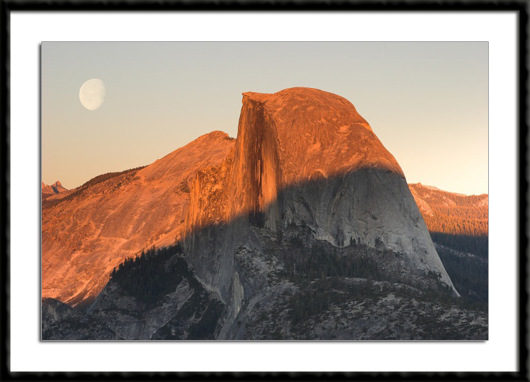 Half Dome with Rising Moon