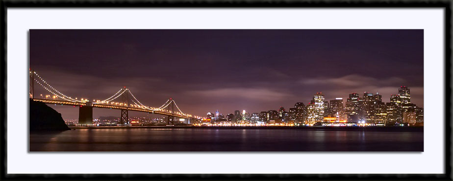 San Francisco Skyline at Night, (C) 2004, Bill Langton's Fine Art Photography